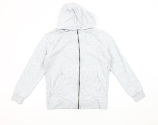 Marks and Spencer Girls Grey Hooded Jacket 11-12 Years