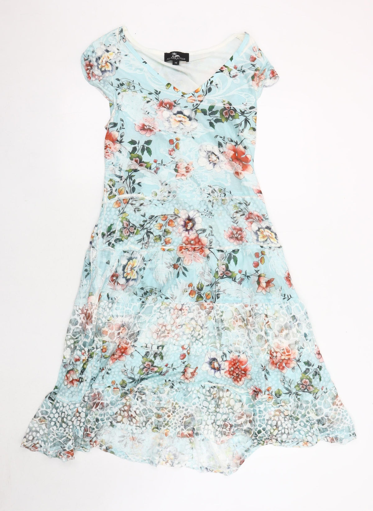 ALPARADISE Women's Multicoloured Floral Dress M