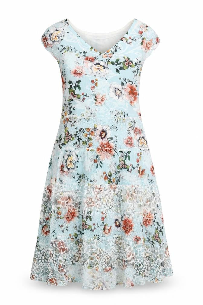 ALPARADISE Women's Multicoloured Floral Dress M