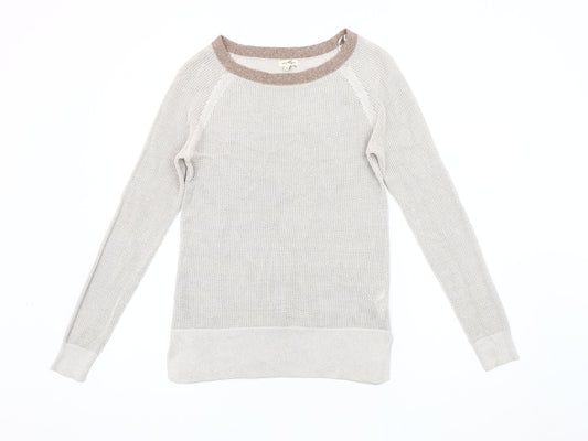 River Island Women's Beige Pullover Jumper Size 8