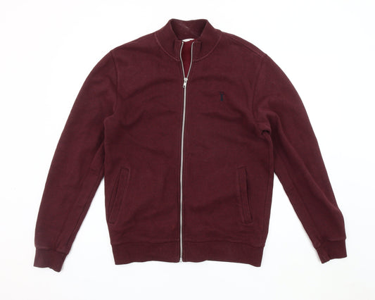 Next Men's Red Stand-Up Collar Basic Jacket M