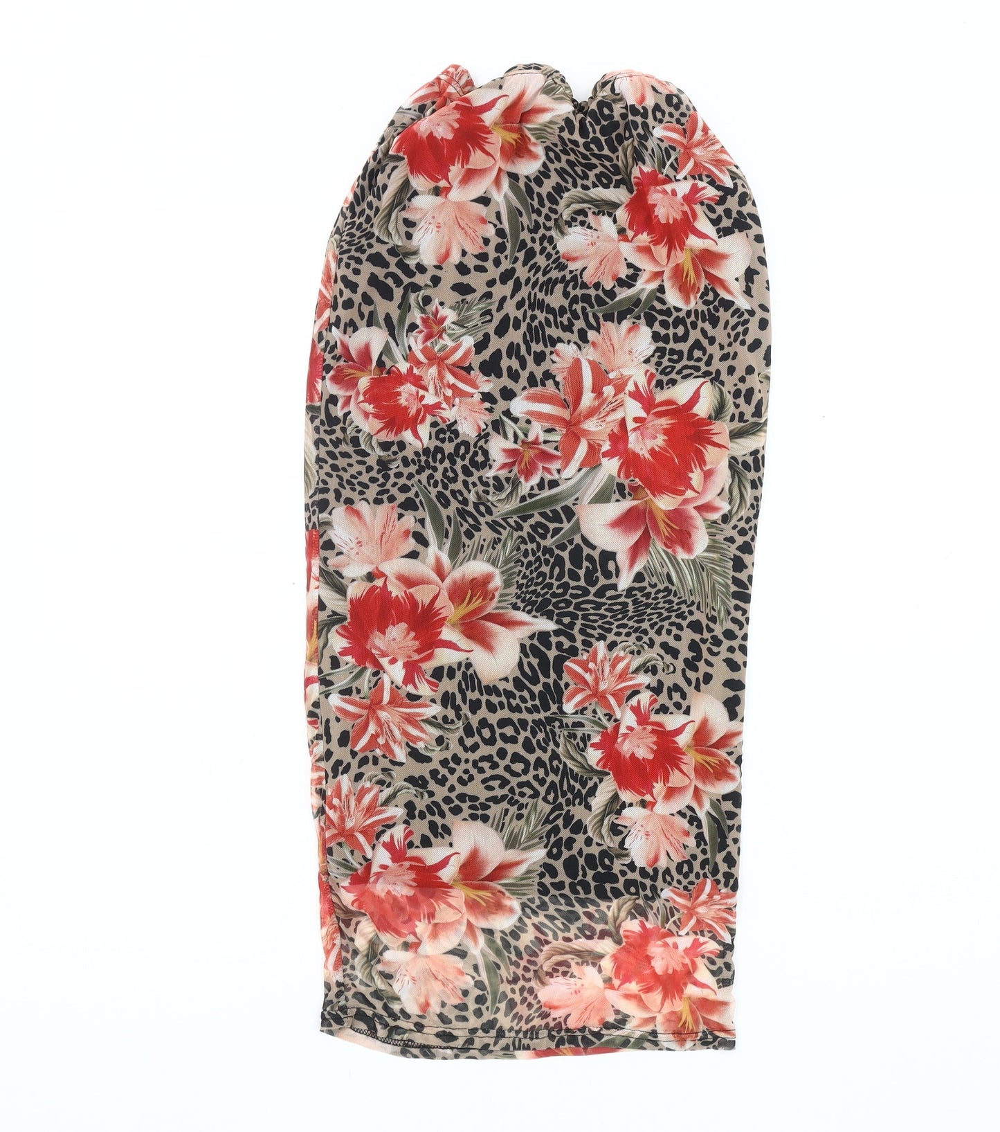 New Look Women's Multicoloured Midi Pencil Skirt - Size 10