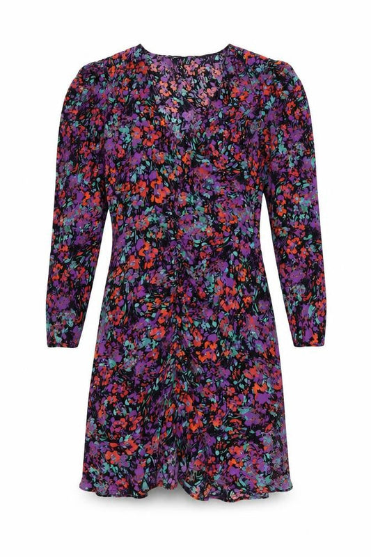 Zara Women's Multicoloured Floral Dress Size 8