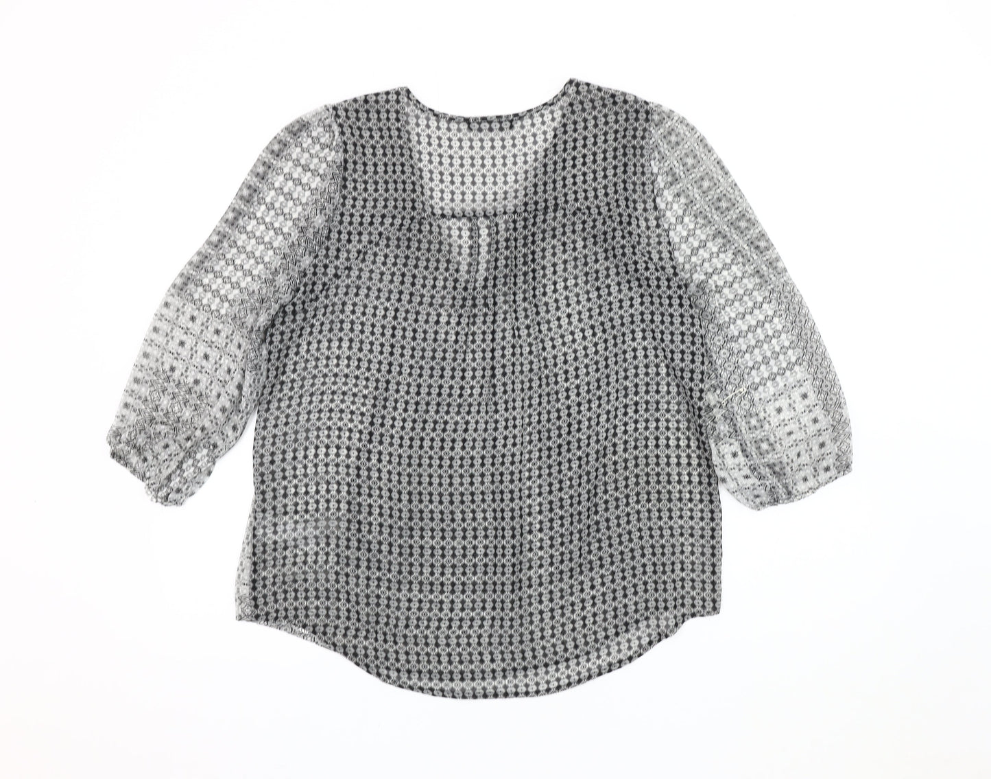 Marks and Spencer Women's Black Blouse Size 12
