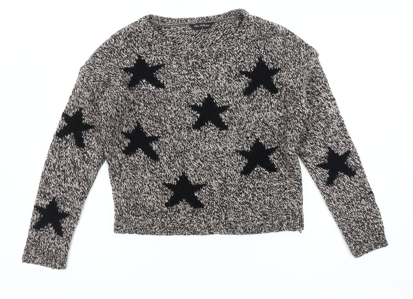 Miss Selfridge Women's Multicoloured Star Pullover Jumper Size 8