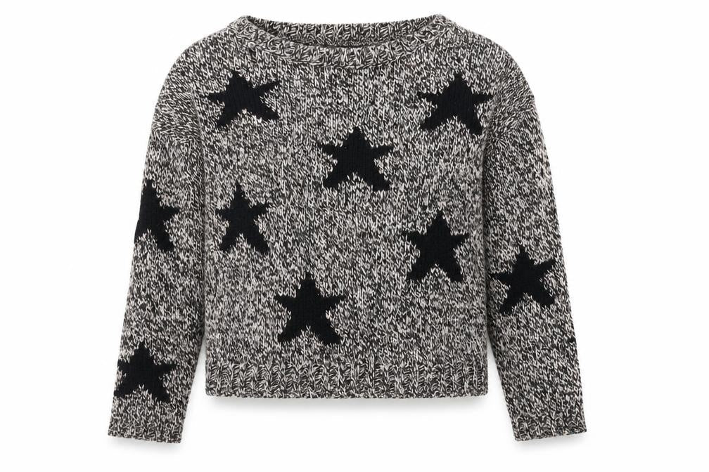 Miss Selfridge Women's Multicoloured Star Pullover Jumper Size 8