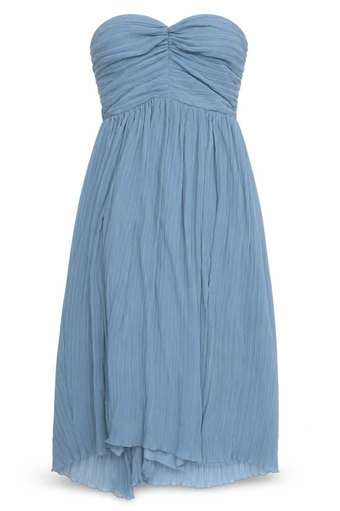 ZARA Women's Blue Strapless A-Line Dress, Size 4