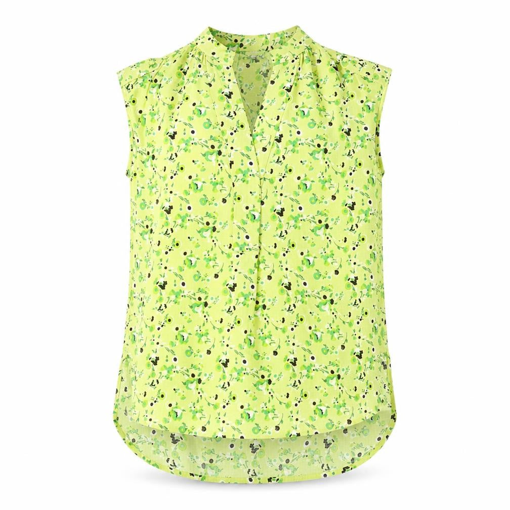 Next Women's Green Floral Collared Blouse Size 8