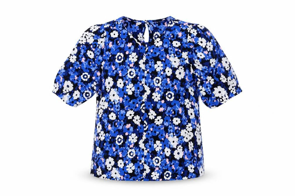 Marks & Spencer Women’s Blue Floral Blouse Size 12