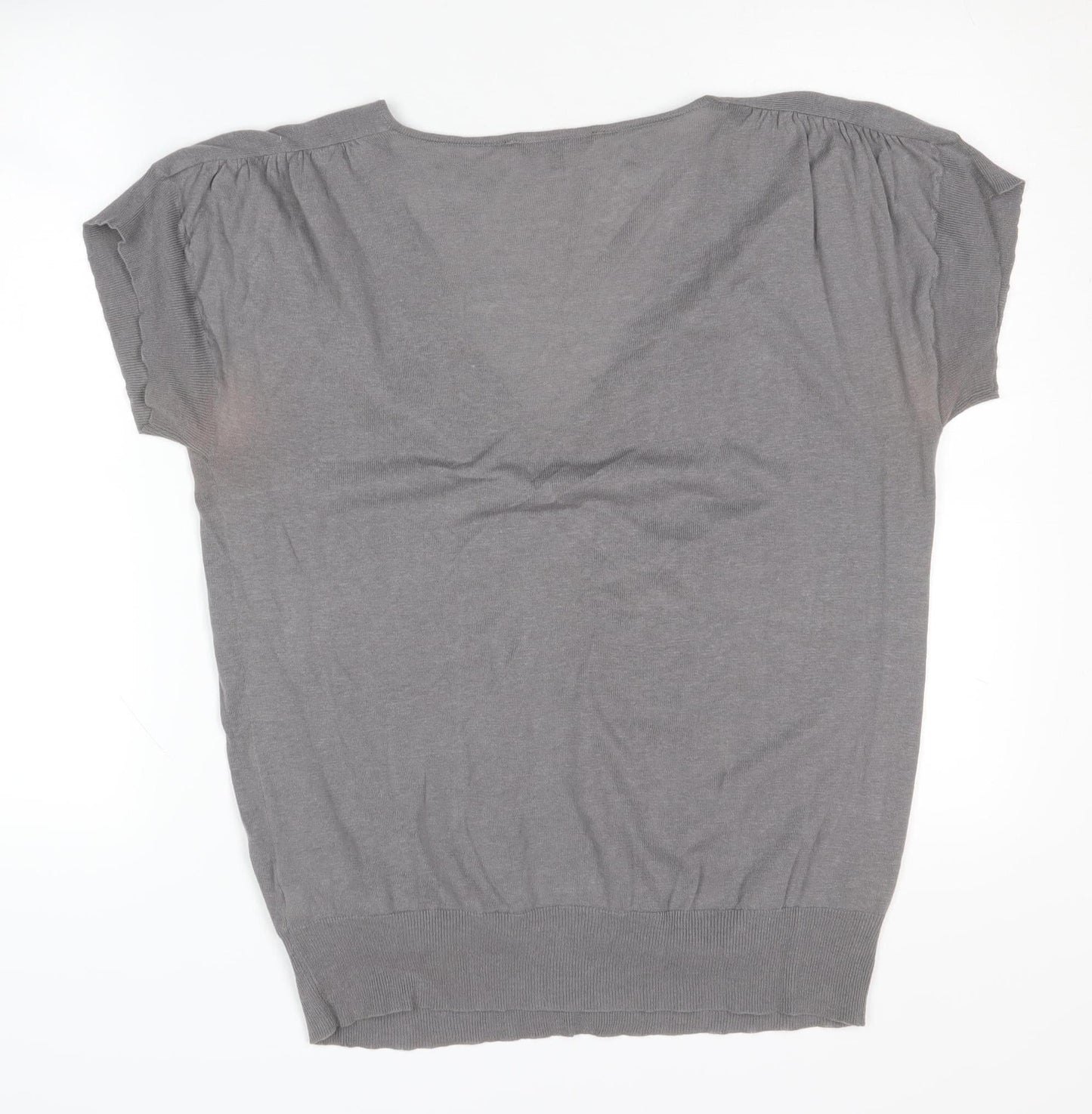Jasper Conran Women's Grey Pullover Jumper, Size 14, Sequin Accent