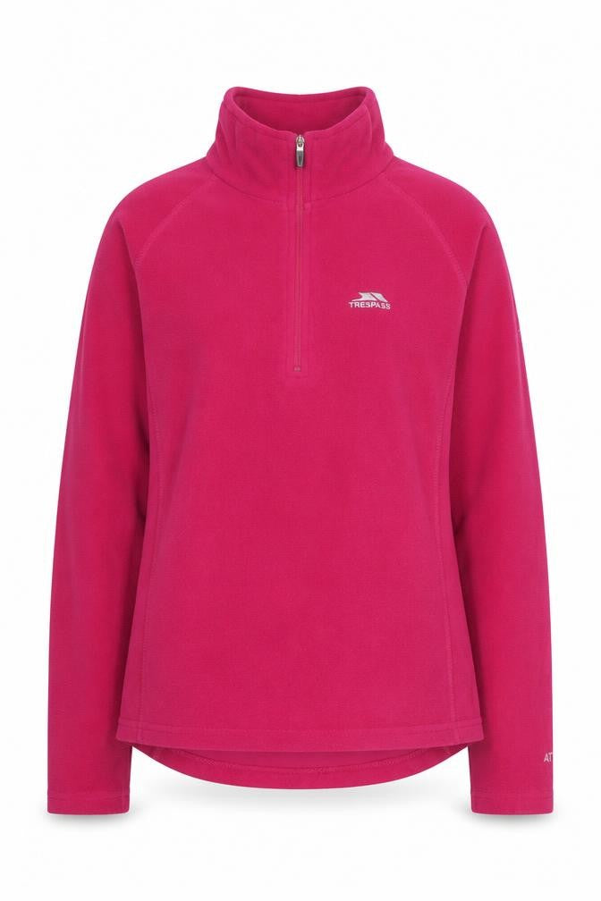 Trespass Women's Pink Fleece 1/4 Zip Sweatshirt M