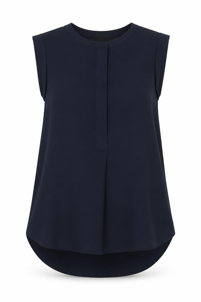 J.Crew Women's Blue Sleeveless Tall Blouse