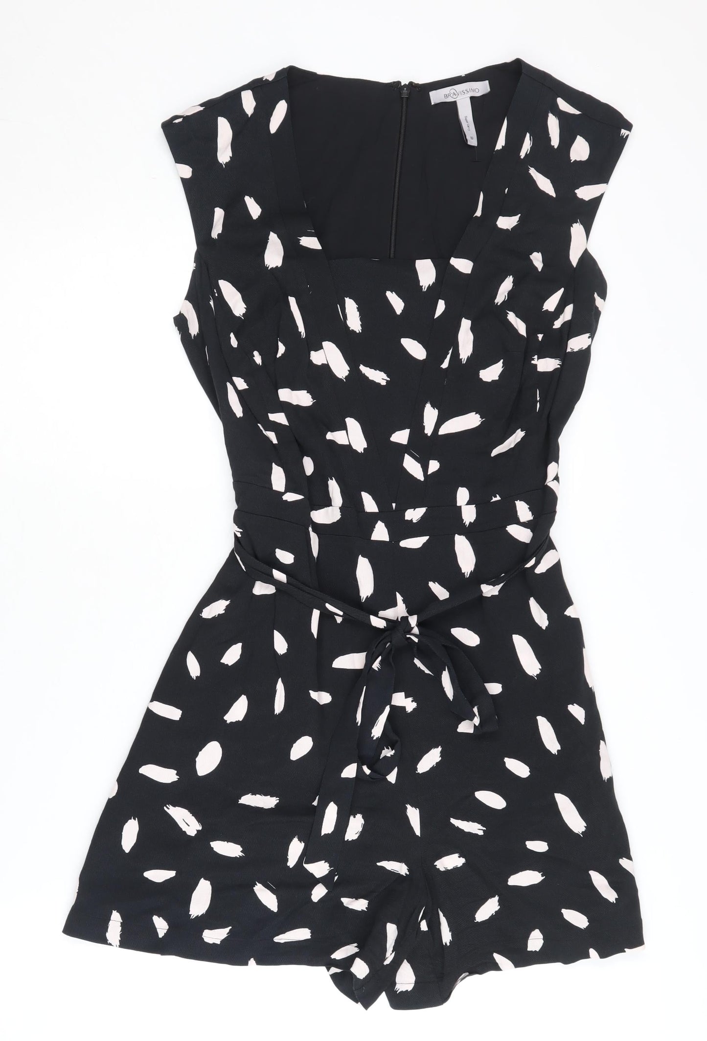 Bravissimo Women's Black Spotted Playsuit Size 10