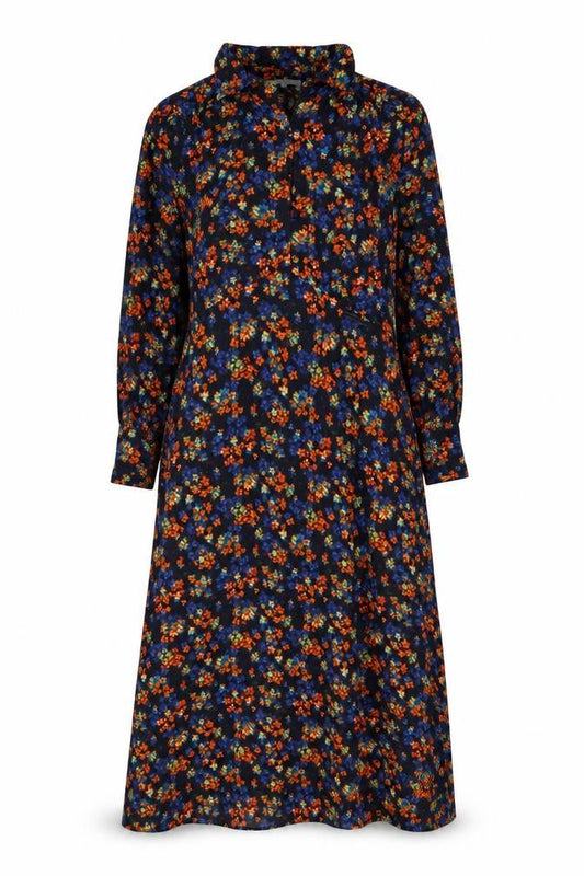 Oliver Bonas Women's Multicoloured Floral Midi Shirt Dress
