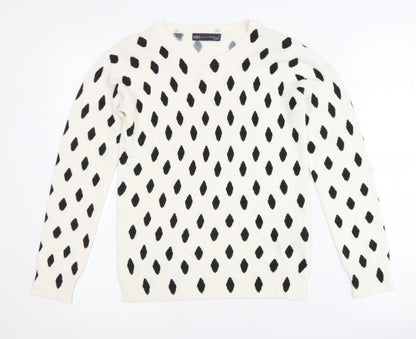 Marks & Spencer Women’s White Pullover Jumper Size 6
