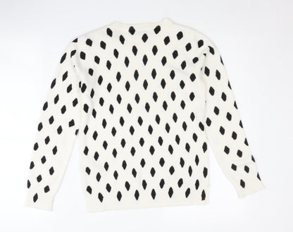 Marks & Spencer Women’s White Pullover Jumper Size 6