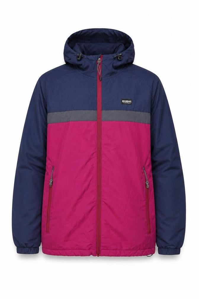Basehit Multicoloured Nylon Hooded Jacket Size L