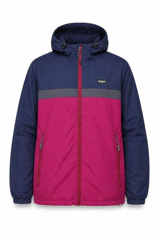 Basehit Multicoloured Nylon Hooded Jacket Size L
