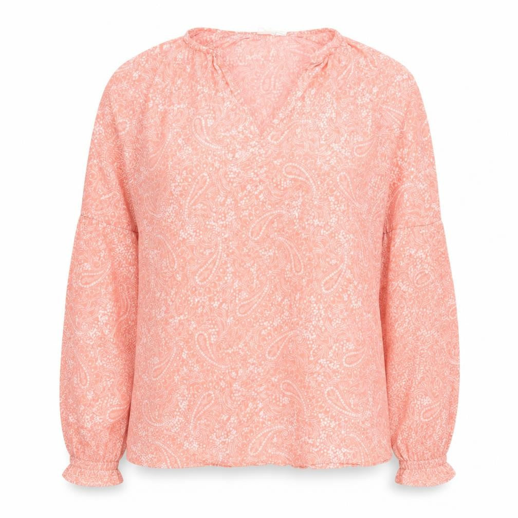 GAP Women's Pink Paisley Blouse - Size S