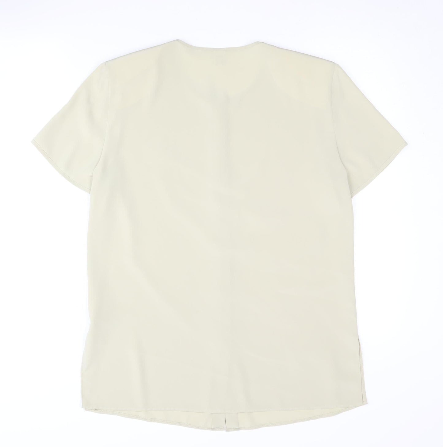 Tru Women's Beige Button Classic Top Size 12