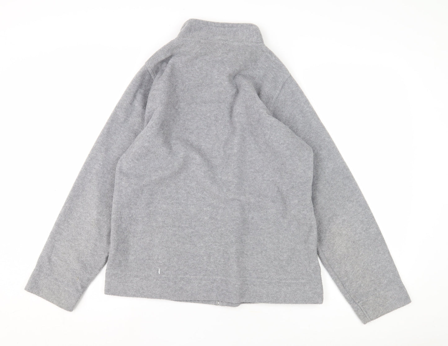 Isle Essentials Women's Grey Basic Zip Jacket