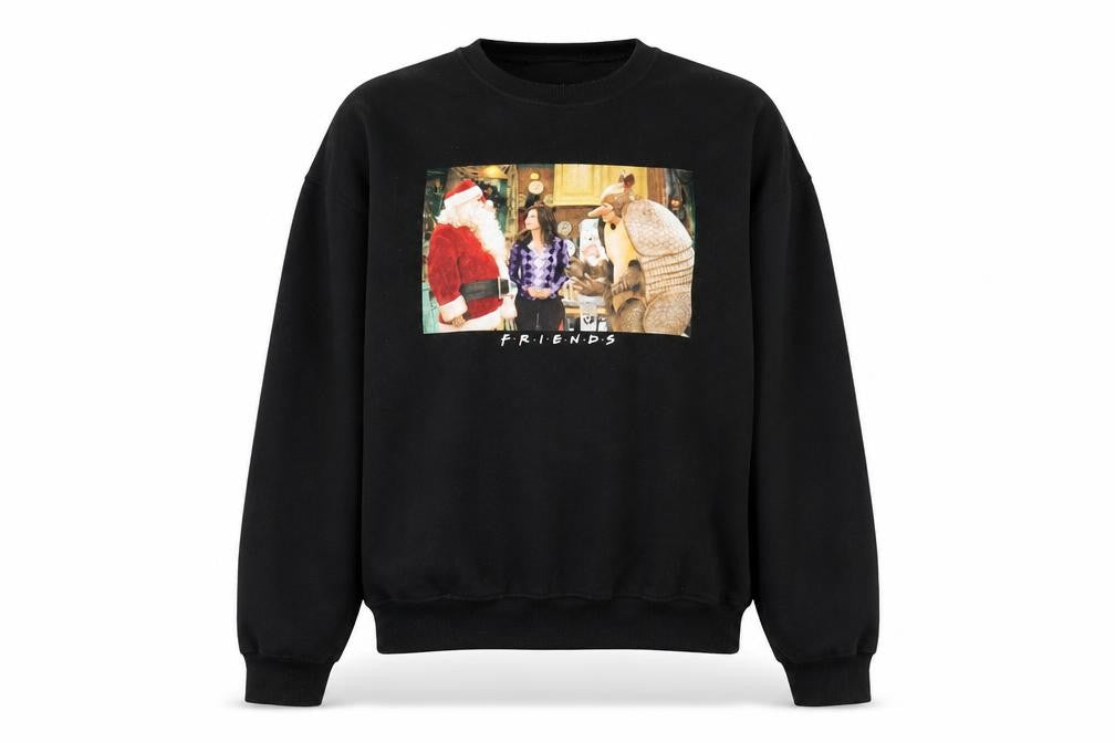 FRIENDS Black Unisex L Pullover Sweatshirt