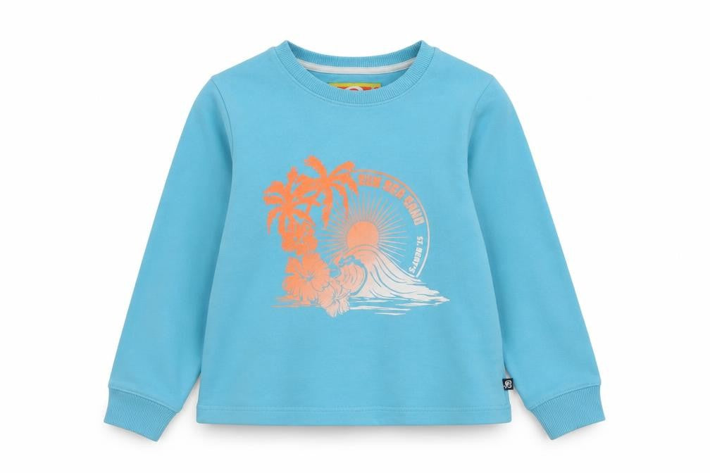 St. Bert's Girls Blue Pullover Sweatshirt 9-10 Years - Graphic Beach