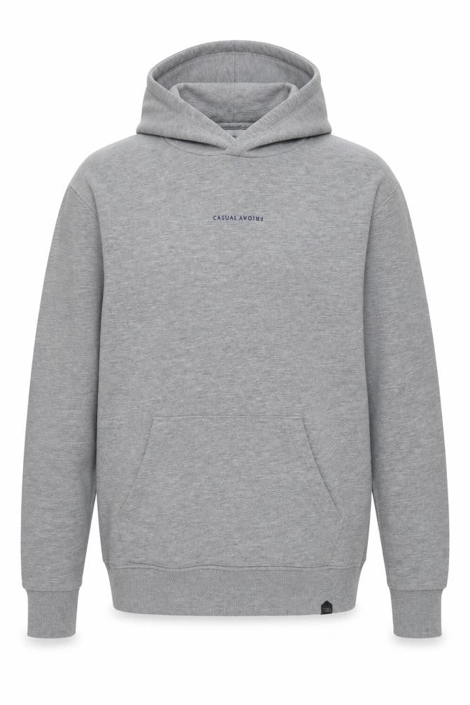 Casual Friday Men's Grey Pullover Hoodie M