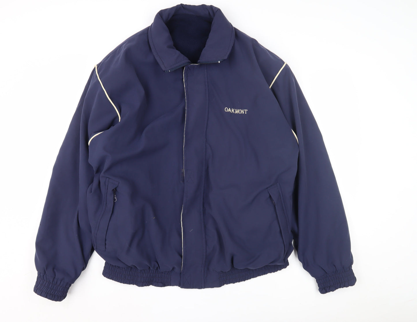 Oakmont Men's XL Blue Reversible Jacket - Classic Style