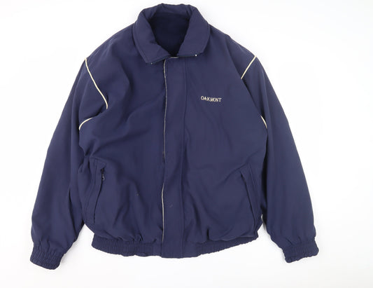 Oakmont Men's XL Blue Reversible Jacket - Classic Style