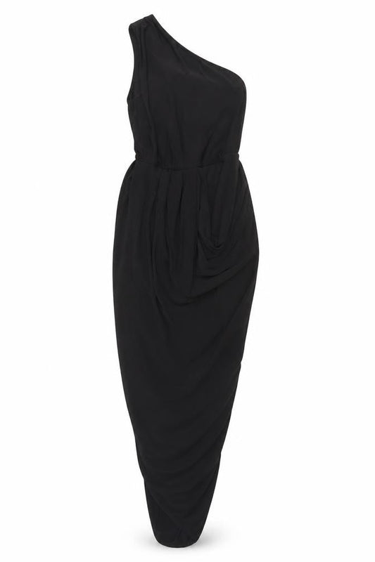 Club L London Women's Black One Shoulder Dress Size 6
