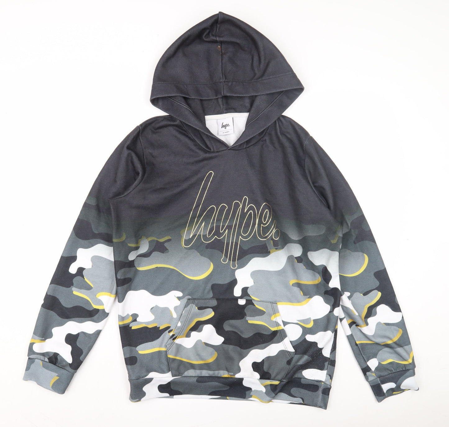 Hype Teens Multicoloured Camouflage Hoodie One Size