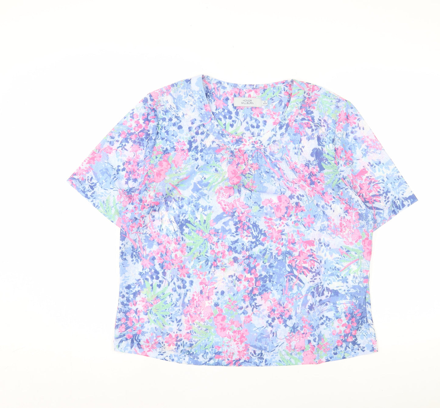 HONOR MILLBURN Women Multicoloured Floral T-Shirt M
