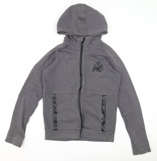 Kings Will Dream Boys Grey Full Zip Hoodie 12-13 Years