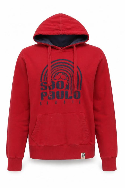 Deluxe Mens Laundry Red Pullover Hoodie S
