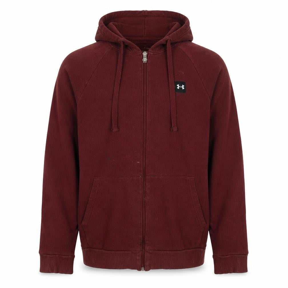 Under Armour Men's Red Full Zip Hoodie, Size M
