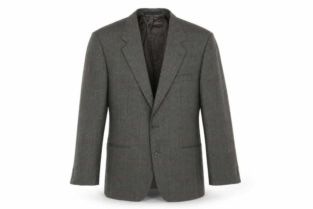 Marks & Spencer Men's Green Check Blazer, Medium, Wool