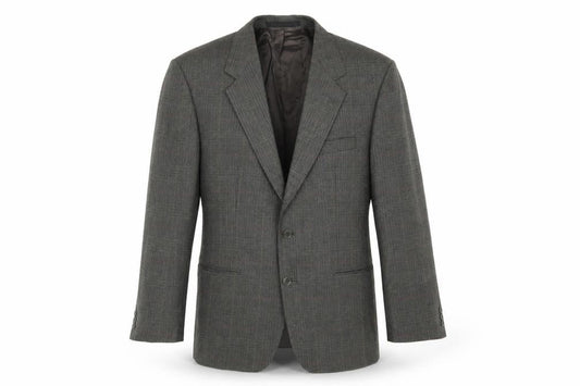 Marks & Spencer Men's Green Check Blazer, Medium, Wool