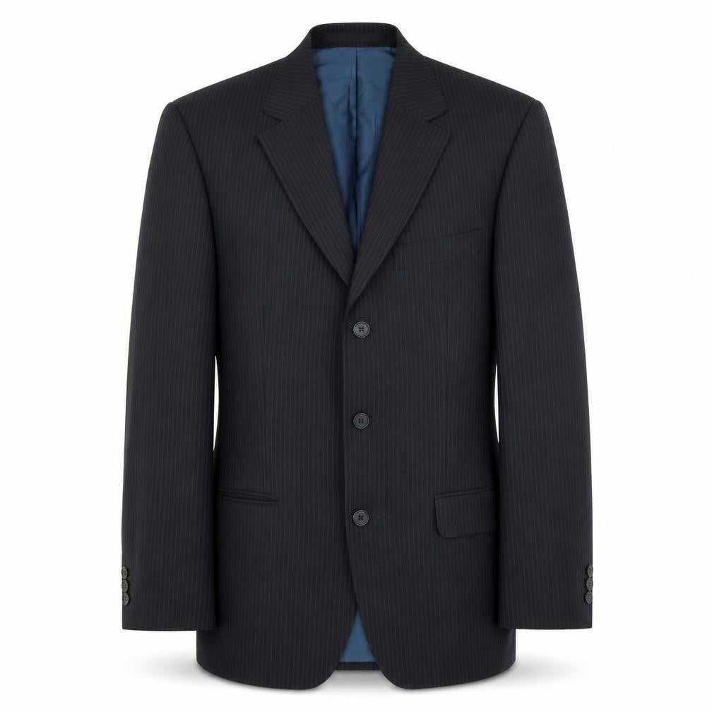 Marks & Spencer Men's Blue Striped Blazer 36R