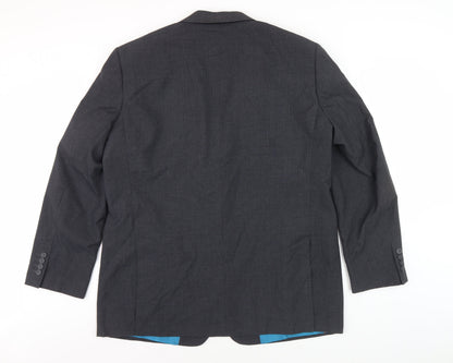 Greenwoods Mansize Black Blazer for Men, 2XL