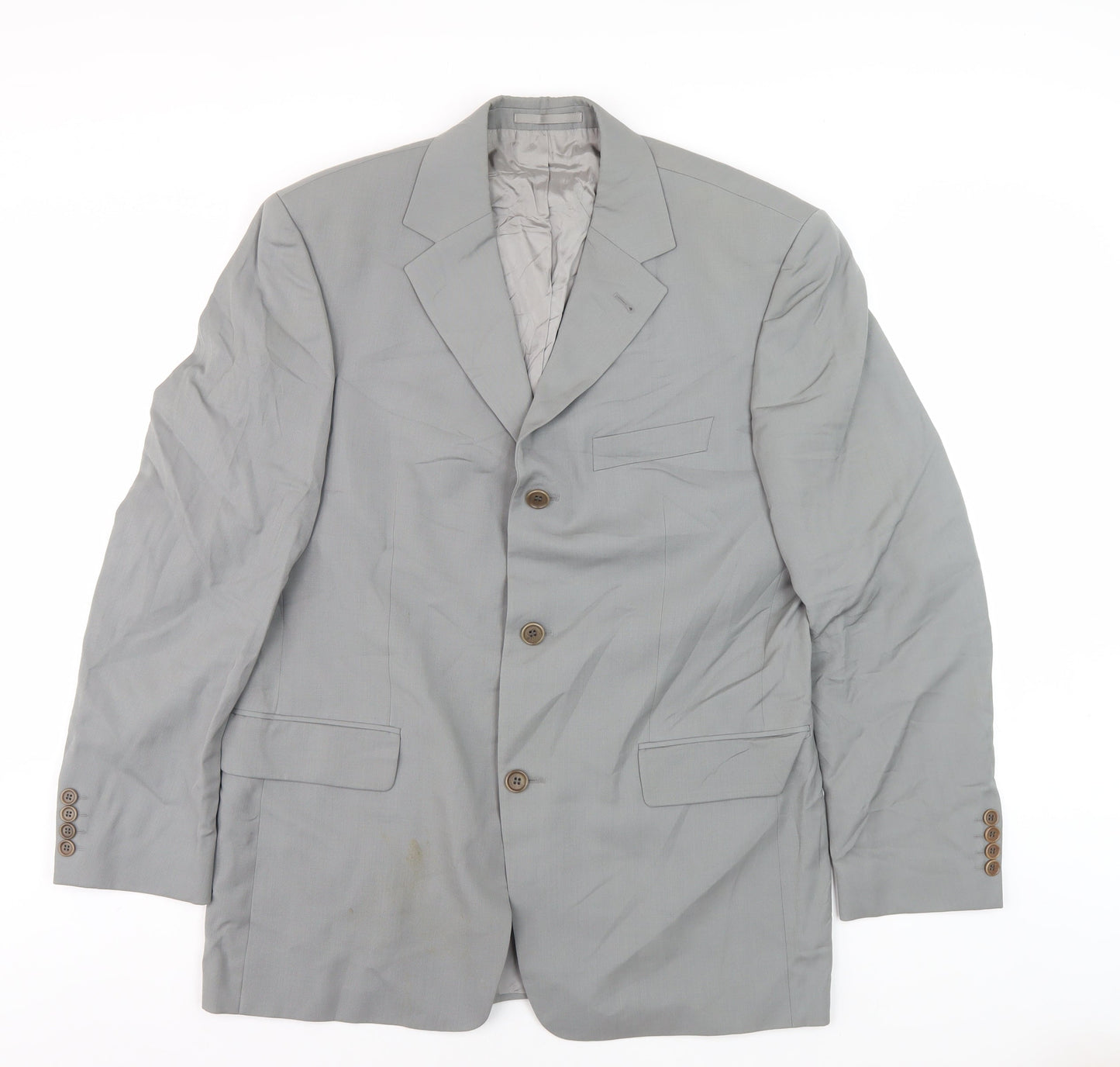 Hugo Boss Men's Grey Blazer, Size 42, Business Wear
