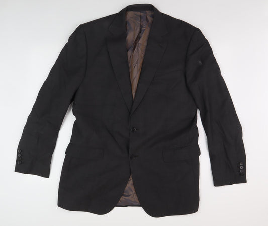 Marks and Spencer Men's Black Blazer, 42 in, Business Formal