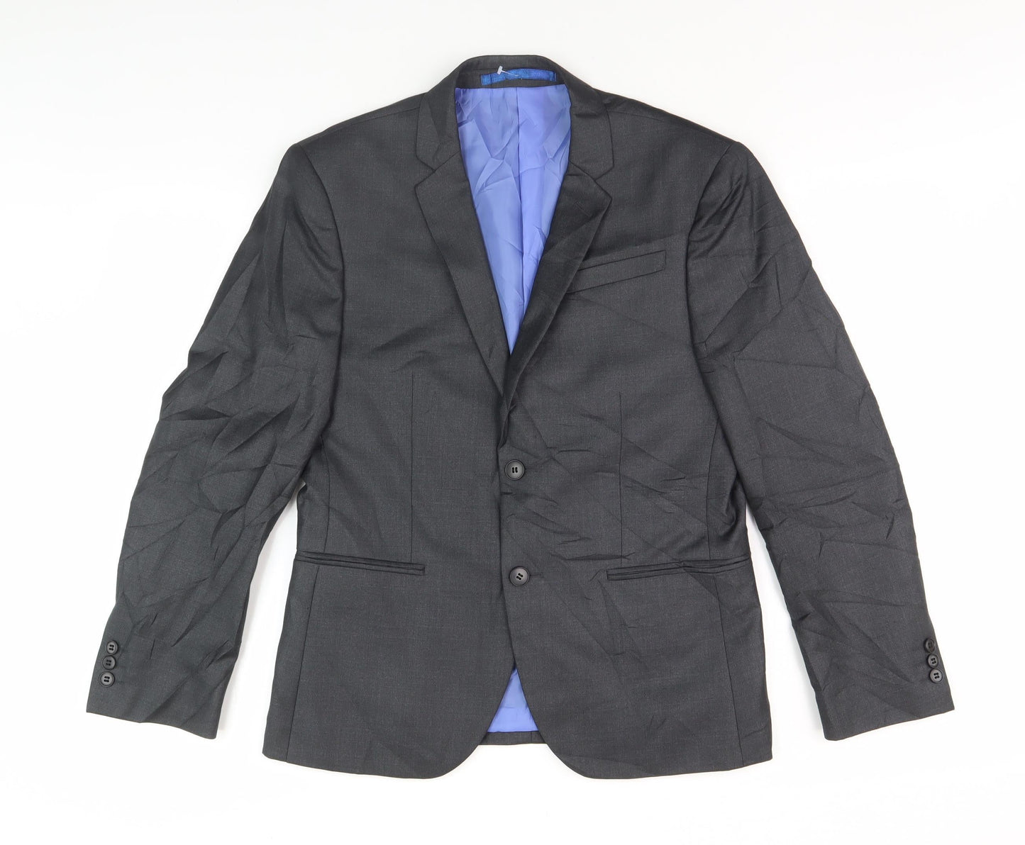 Marks and Spencer Men's Grey Blazer, Size 38