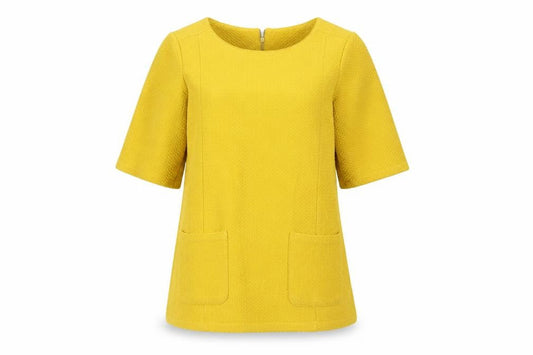 Whistles Yellow Tunic, Women's UK 12, Casual Spring Top