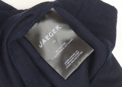Brand and care label for Jaeger Women Blue Sheath Dress XS