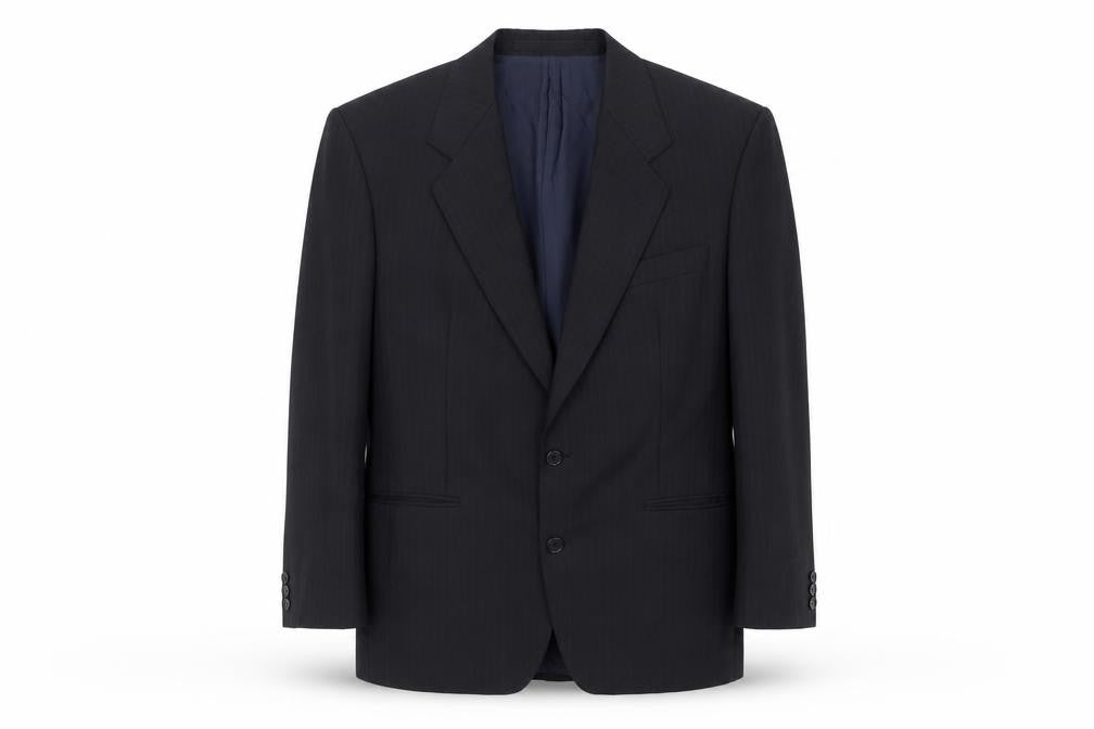 Marks & Spencer Men's Blue Blazer, Size 40, Striped