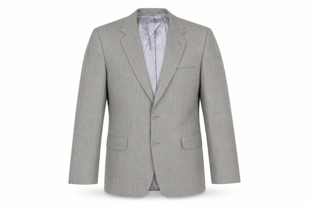 Magee Men’s Grey Wool Blazer, Size 40R, Formal Attire