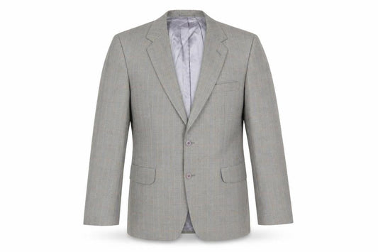 Magee Men’s Grey Wool Blazer, Size 40R, Formal Attire