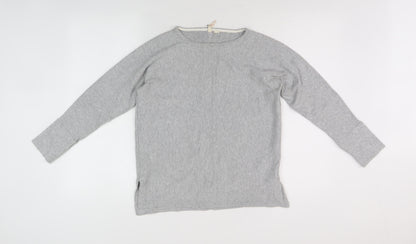 White Stuff Women's Grey Pullover, Size 10, Boat Neck