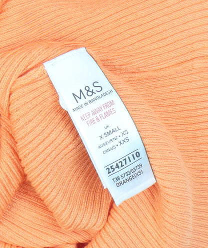Marks & Spencer Women's XS Orange Jersey Top